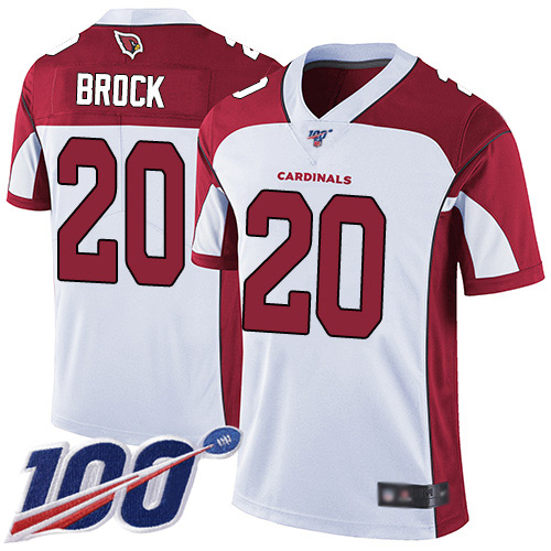 Arizona Cardinals Limited White Men Tramaine Brock Road Jersey NFL Football #20 100th Season Vapor Untouchable->arizona cardinals->NFL Jersey